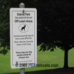 Southwest Portland Gabriel Park Sign